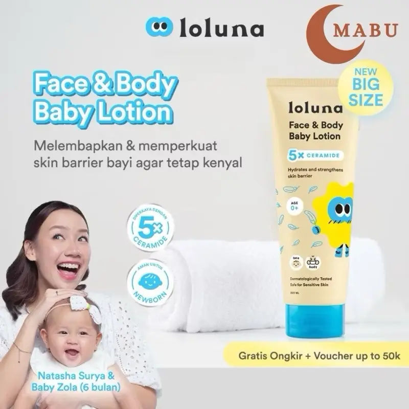 ￼LOLUNA Face & Body Baby Lotion 80 ml