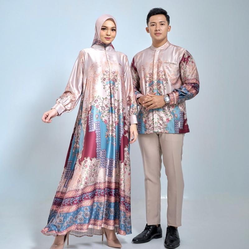 DYN Clothingline Iran Shiraz Couple Series | Couple Set Lebaran | Baju Couple Lebaran | Gamis Silk Couple | Fashion Muslim 0