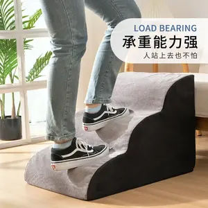 Dog Stairs Wave Pet Stairs Dog Climbing Ramp  Household Small Dog Multi Step Climbing Stairs Factory Wholesale - Four step ladder