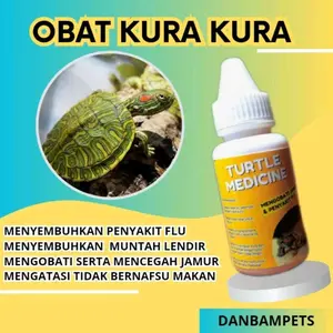 Obat kura kura air premium untuk mata tertutup, jamur dan muntah lendir