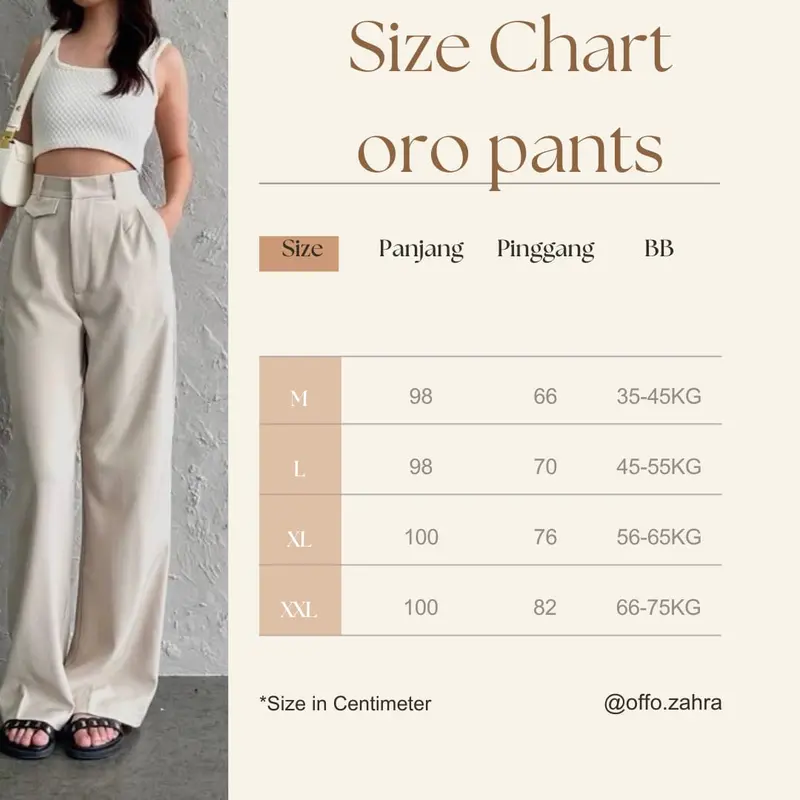[NEW] ORO PANTS - Celana Kulot Wanita Highwaist Panjang Bahan Anti Kusut - Loose Pants Trouser Wanita Basic Kerja Korean Style 6