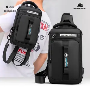 WAISTBAG ELEMENT MULTIFUNGSI TAS SELEMPANG PRIA SLINGBAG Bisa Ransel Desain Praktis & Kenyamanan Maksimal Material Mikro Fiber Premium Grade APanjang Tali 120 cm Cocok untuk Pria Aktif