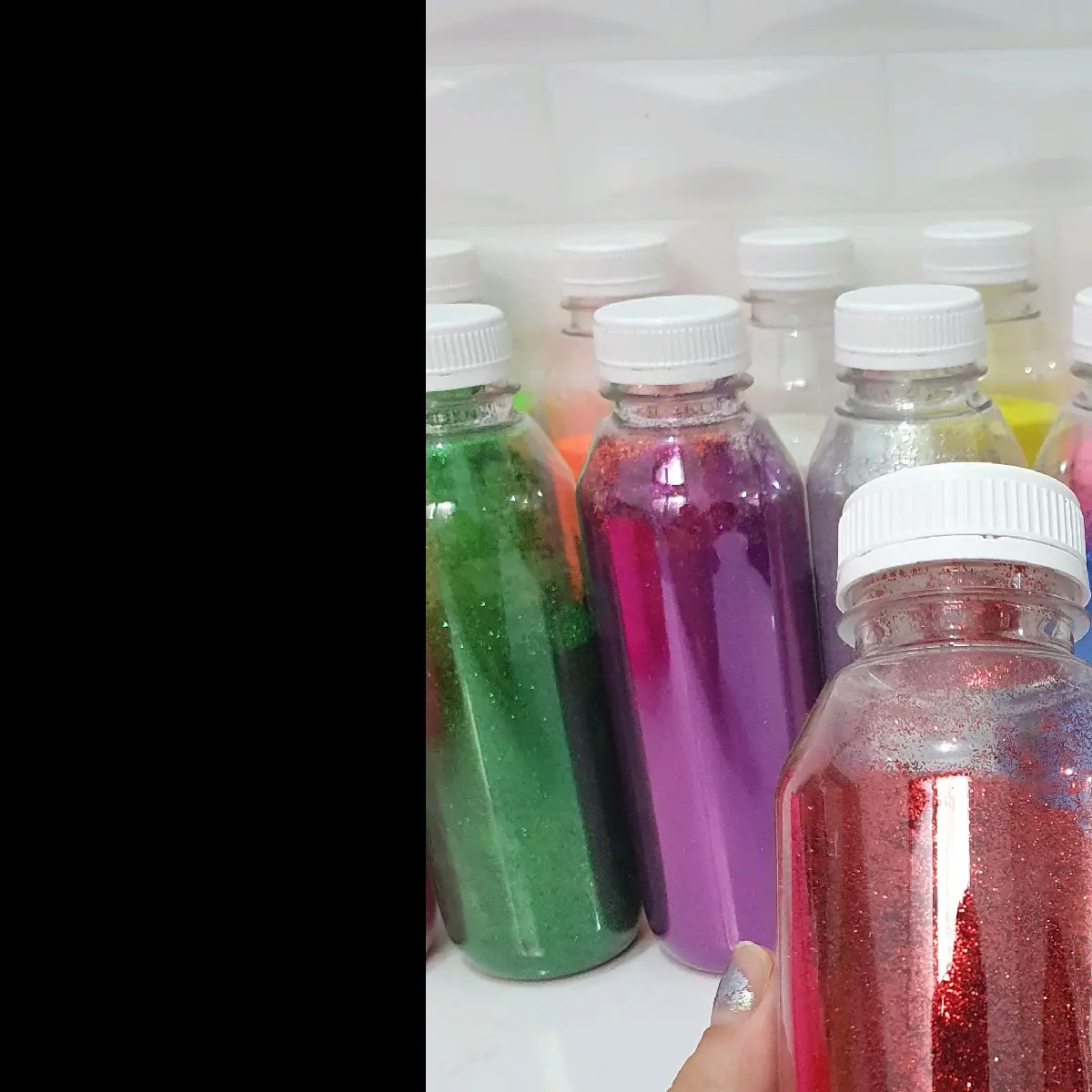 Gliters Bubuk Premium serbuk Gliter 300gram 500ml henna art craf cat lem mengkilap Nail Polish Kuku Aksesoris Nailart Kutek