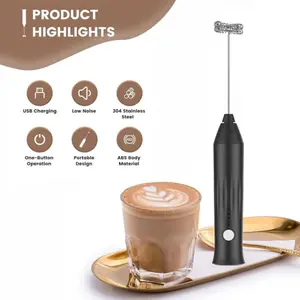 Pengaduk Mini USB Handmixer Portable Egg Coffee Whisker SW-MFB40 3 Speeds Type C Cordless Foam Maker