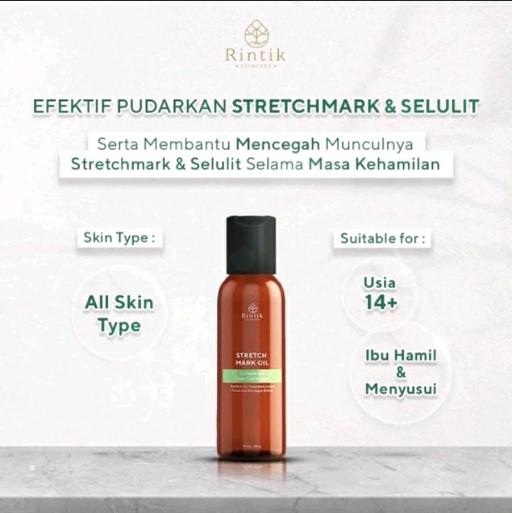 Stretch Mark Selulit Oil By Rintik Skincare Pemudar Stretch Mark 3