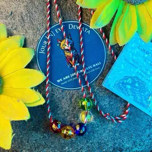 PACKING PAKE BOX Kalung Tridatu Lima Kristal Aura Rejeki Bonus Kura Kura Emas Keberuntungan Kalung Tradisional bali