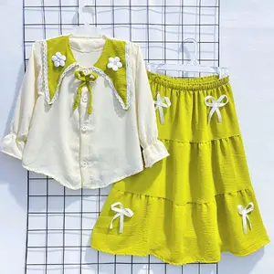SETELANNROK ANAK KEKINIAN II BAHAN CRINKLE 2-12 TAHUN CANTIKA ROK FASHION ANAK