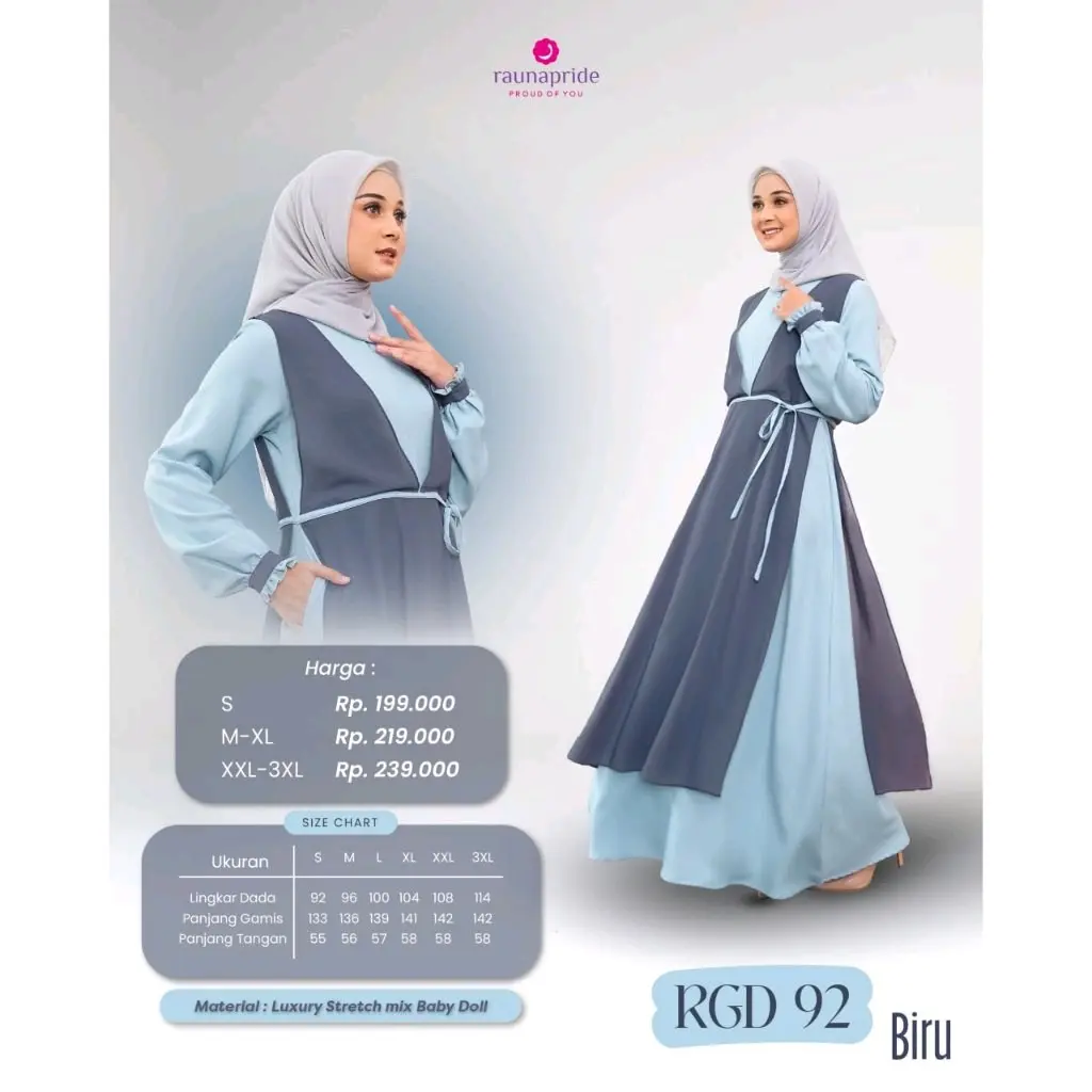 RGD 92 GAMIS RAUNA TERBARU
