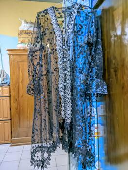 Product Review of Lexia Outer Tunik  Brocade Lace Outer ADA JUMBO LD 120 - 140cm Atasan Wanita | Outer Kondangan |Outer Renda| Outer Brukat | Outer Tile | Outer Organza | Outer Lebaran Pesta from N** R**6 1