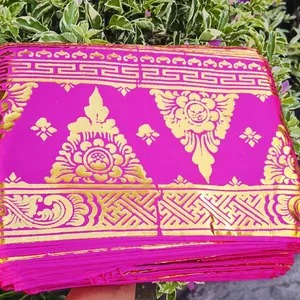 IDER IDER Selendang Prade Bali meteran / Kain Prade Emas