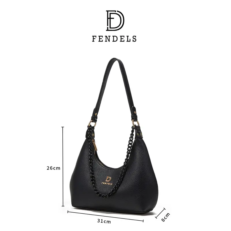 Fendels Tas mahal wanita ori Tas wanita import tas bahu wanita Selempang 8
