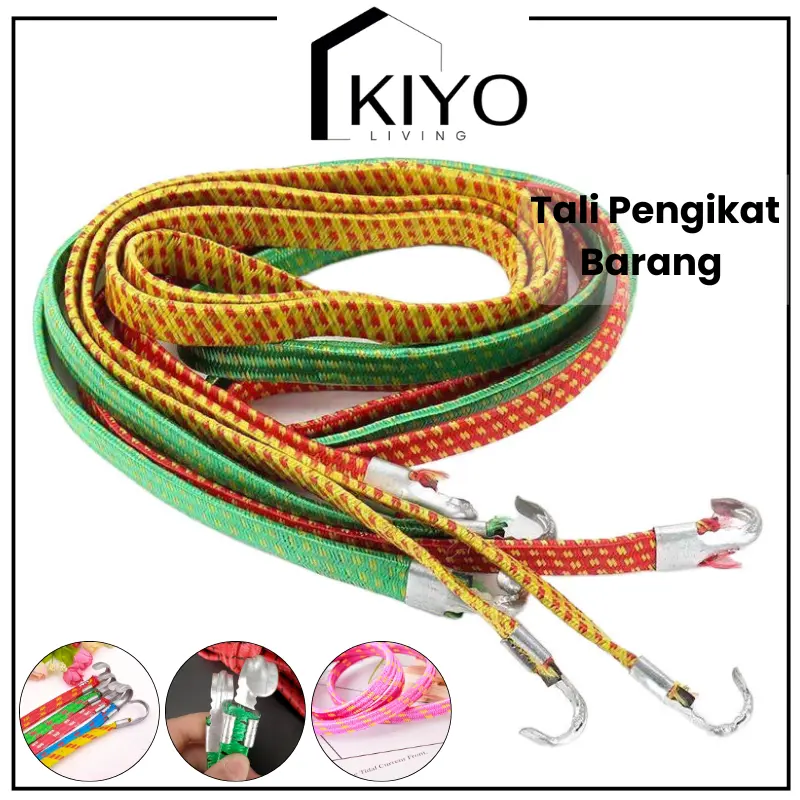 KIYO Tali Pengikat Barang Kuat Elastis / Tali Ikat Elastis Pengikat Barang Bagasi Motor