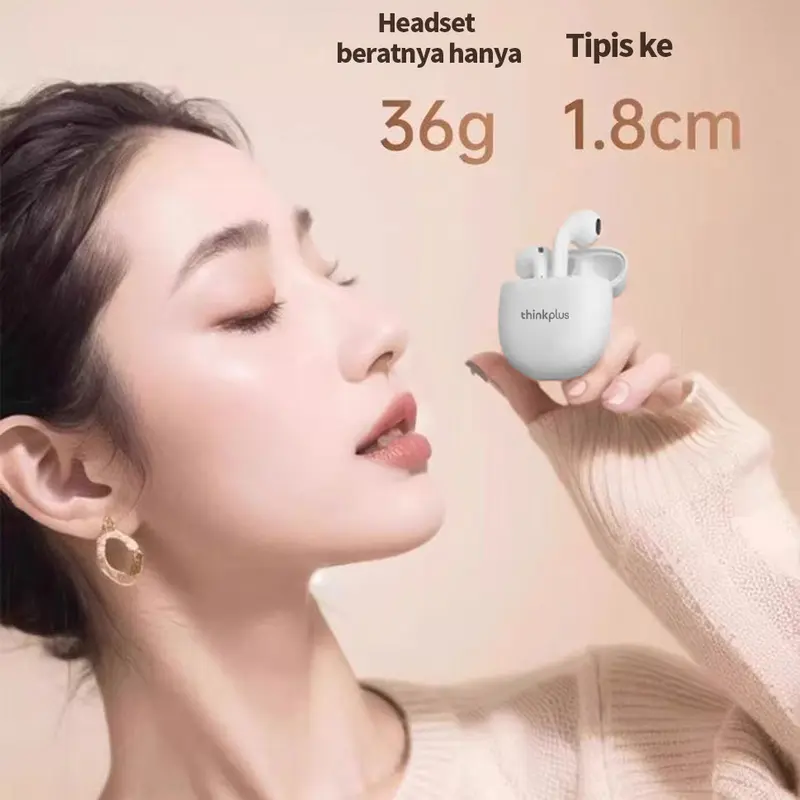 thinkplus original Earphone Bluetooth True Wireless thinkplus 2025 Air Pro Suara HiFi Latensi Rendah Pengurangan Kebisingan untuk iPhone Android - Headset, Bass 8