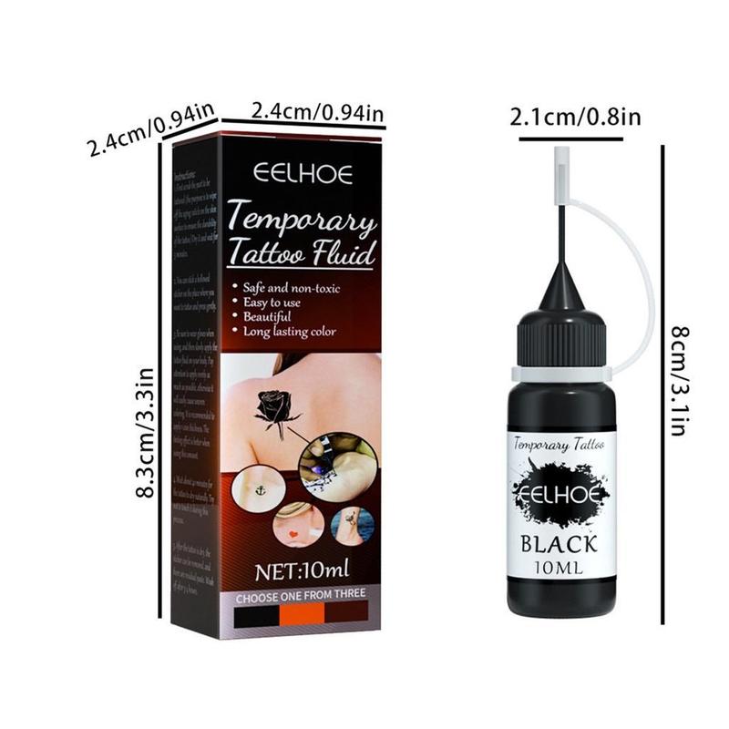 Mực Tạm Thời 10Ml, Mực Dán Bán Vĩnh Viễn Và Không Thấm Nước Với Chai Có Thể Bóp, Tàn Nhang Giả Nhiệt Độ Tự Làm Sáng Tạo Cho Trẻ Em Và Người Lớn 2