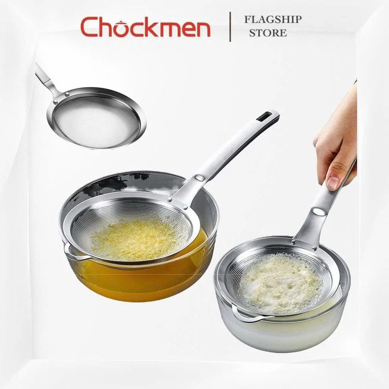 [RẺ VÔ ĐỊCH] (New Collection) Rây Lọc KINSGEM By CHOCKMEN Inox Cao Cấp Dày Dặn Muôi Vớt Bọt Ăn Lẩu Rây Cháo Đa Năng Nhà Bếp
