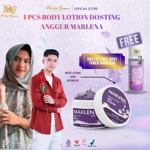 Body Lotion anggur Marlena GRATIS 1 pcs Body Toner marlena AHA viral