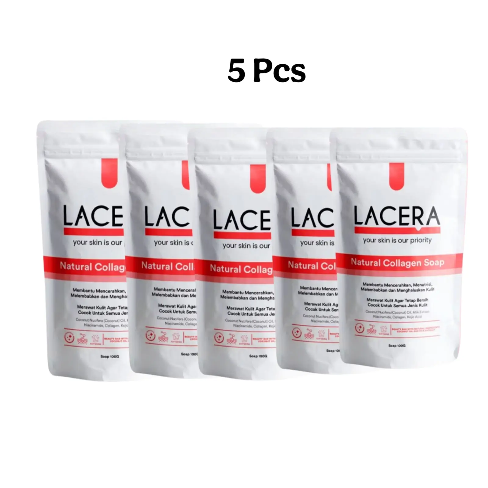 Lacera Sabun Collagen 5 Pcs