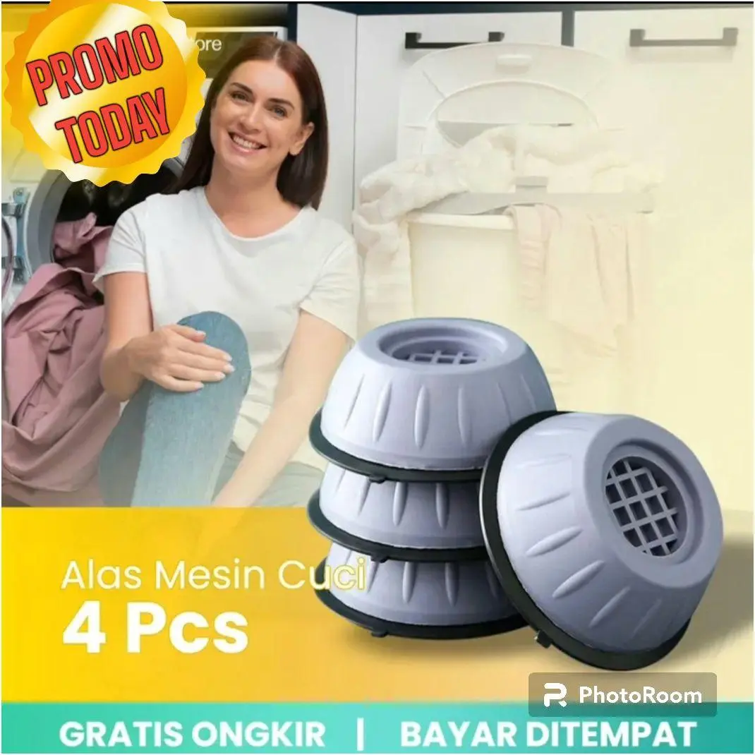 [ PROMO COD ] Tatakan Mesin Cuci / Kulkas Anti Getar Cegah Kerusakan Pada Mesin / Peredam Getar / Alas Lemari / Alas Meja