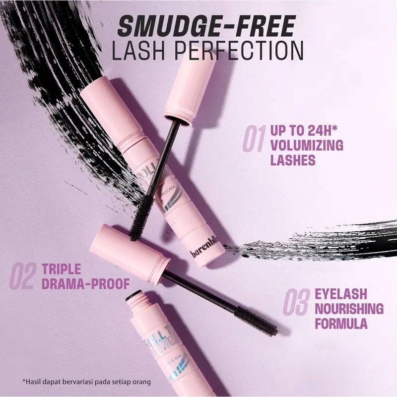 -kaheesha- BNB barenbliss Korean Roll To Volume Mascara, Roll To High dan Roll To Length 「Long Lasting Waterproof Smudgeproof」 1