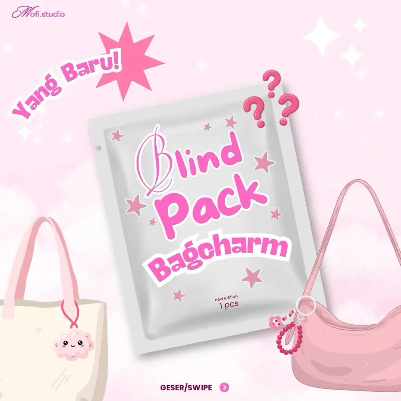 Blind Pack | Bagcharm | SERI RANDOM | Gantungan Kunci/Tas (isi 1pcs)