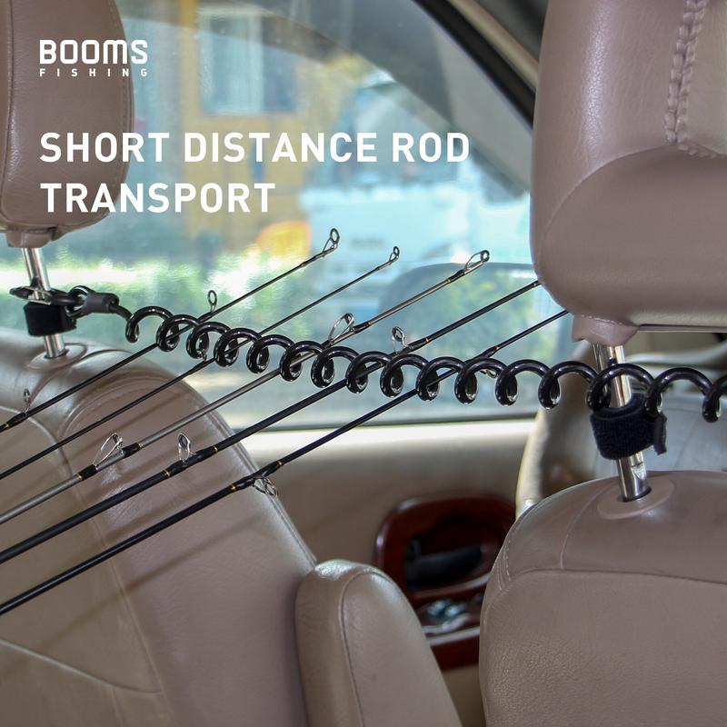 Booms Fishing VTC Vehicle Rod Holder Transport Coiled Cord Rod Holders Elastic Lanyard for Fishing Tackle Boxes Tool Accessories 1