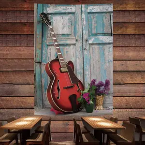 Kain Latar Belakang Gitar Rock  Kain Dekorasi Dinding Kamar Tidur kain gantung