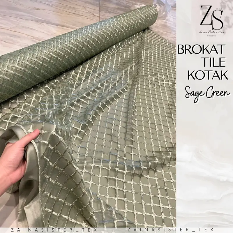 Kain Brukat Tille Kotak | Tille Jaring | Tille Mesh Kotak Square Korea 1/2 meter 0
