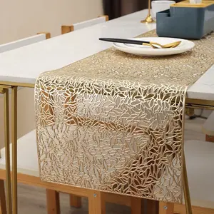 Bendera Meja PVC Berongga Tikar Barat Dekorasi Idul Fitri /Taplak Meja Tamu Panjang / Taplak Meja Makan /Tahan Air Dan Anti Panas Taplak Meja Berinsulasi/aplak Dekorasi