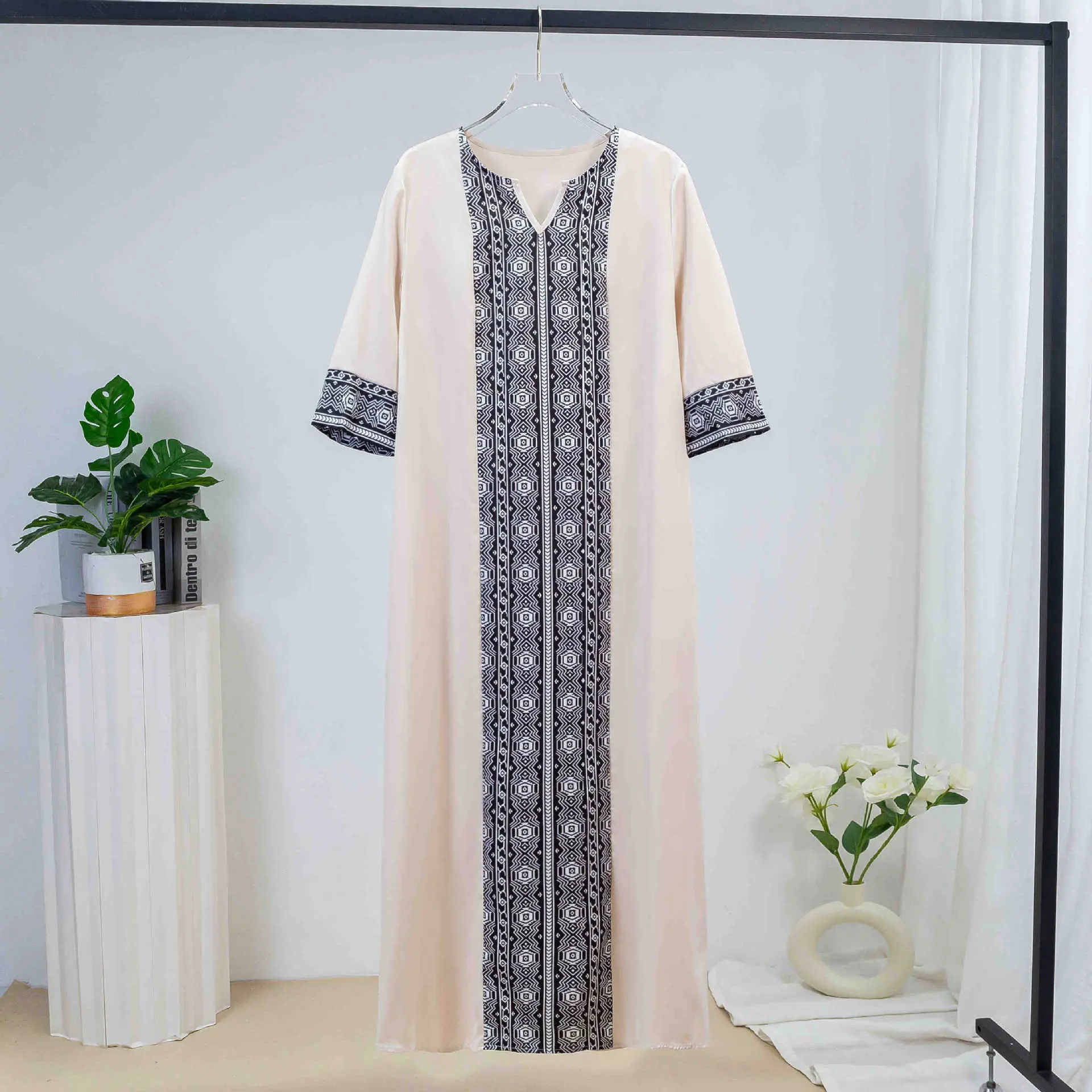 Áo Choàng Trung Đông Mùa Xuân / Mùa Hè, Dành Cho Nữ, Slin, Với Tay Áo Lớn, Thích Hợp Cho Trang Phục Thường Ngày Đi Lại