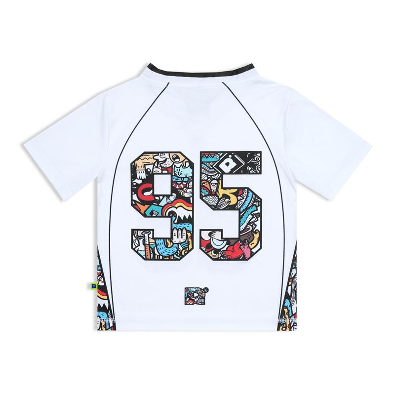 RZQKIDS / 95 / Number Series nfl / Atasan anak / Streetwear / Retro / Vintage / Rugby / y2k / Bloke Core / Korea / Unisex / Laki laki / Perempuan / Full printing / ootd / Atasan / 4