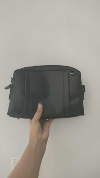 Product Review of Tas Selempang Pria Kulit Tas Tangan Clutch Bag Pria PRAHA BLACK hitam cowok from Z**✨ 0