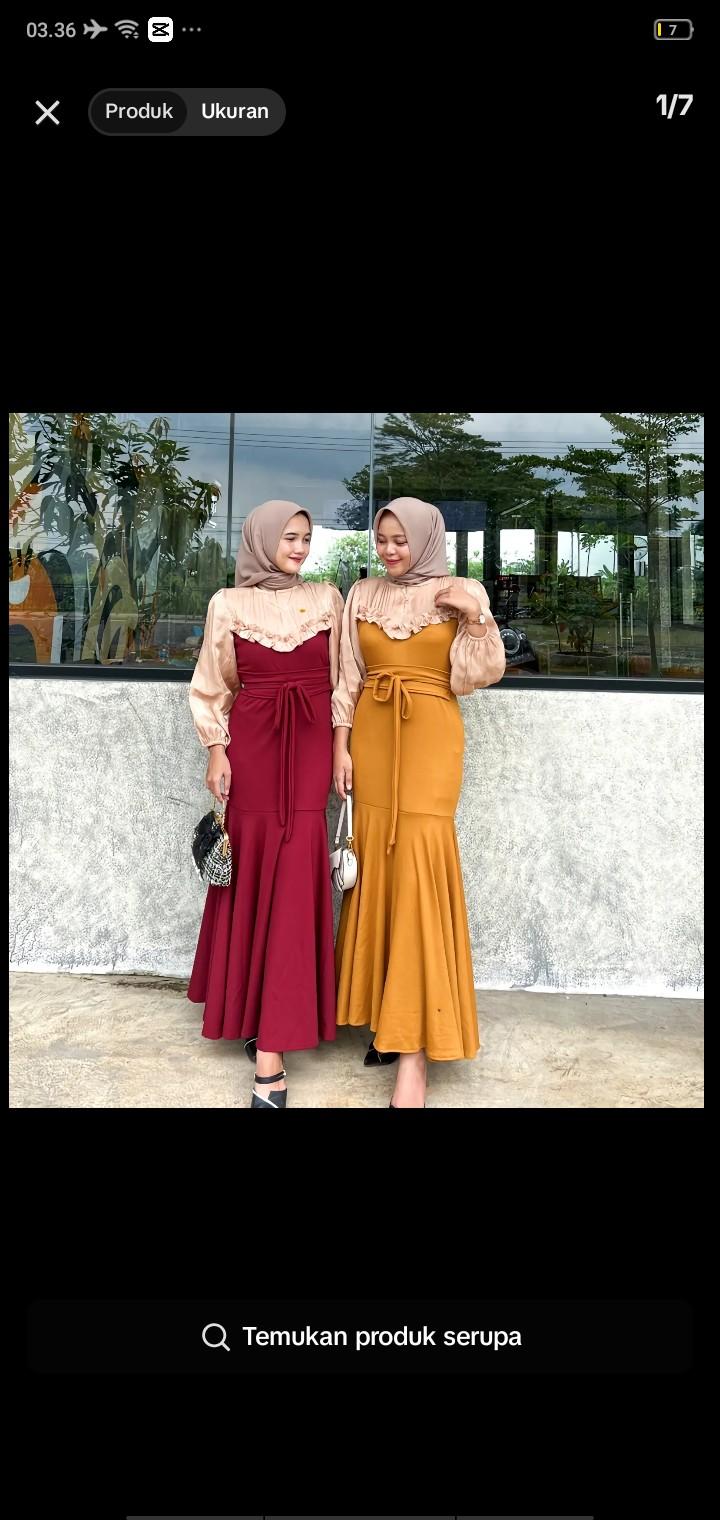 dress lebaran kekinian.baju lebaran wanita