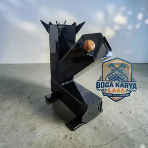Kompor Rocket Stove Minimalis / Kompor Cemping / Kompor Moderen / Tungku Terbuat Dari Besi Anti Karat