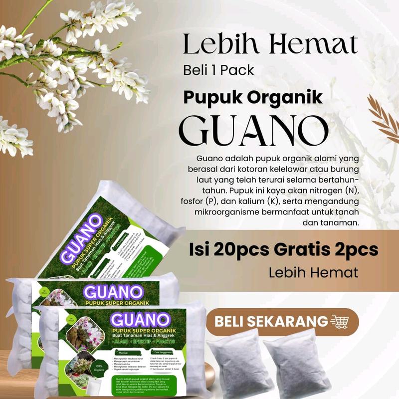 Pupuk Anggrek Organik Guano  Tanah Tanaman Bunga Alami 4