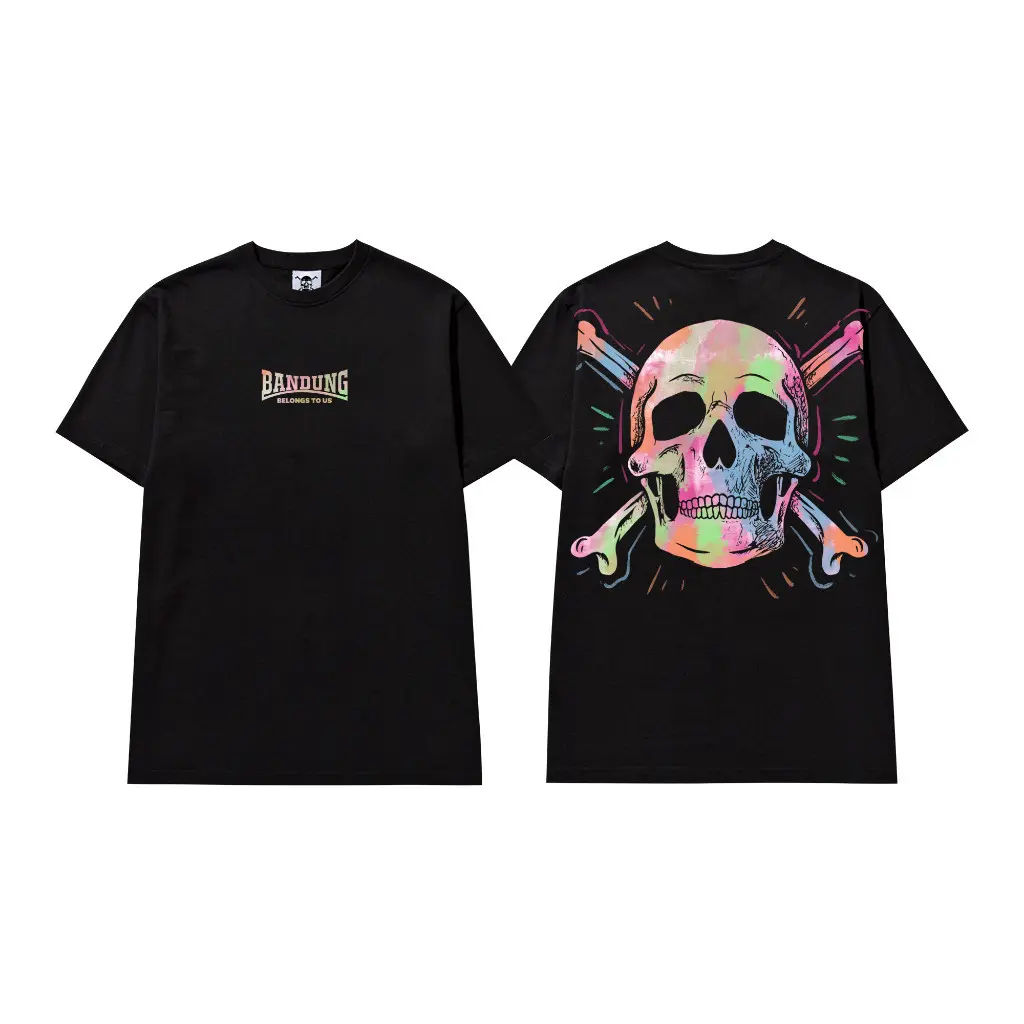 【COD】 BBTU - T-SHIRT - COLOROUS BLACK