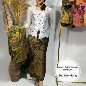 Kamen Sutra Viscose Serat Nanas Premium Set Selendang