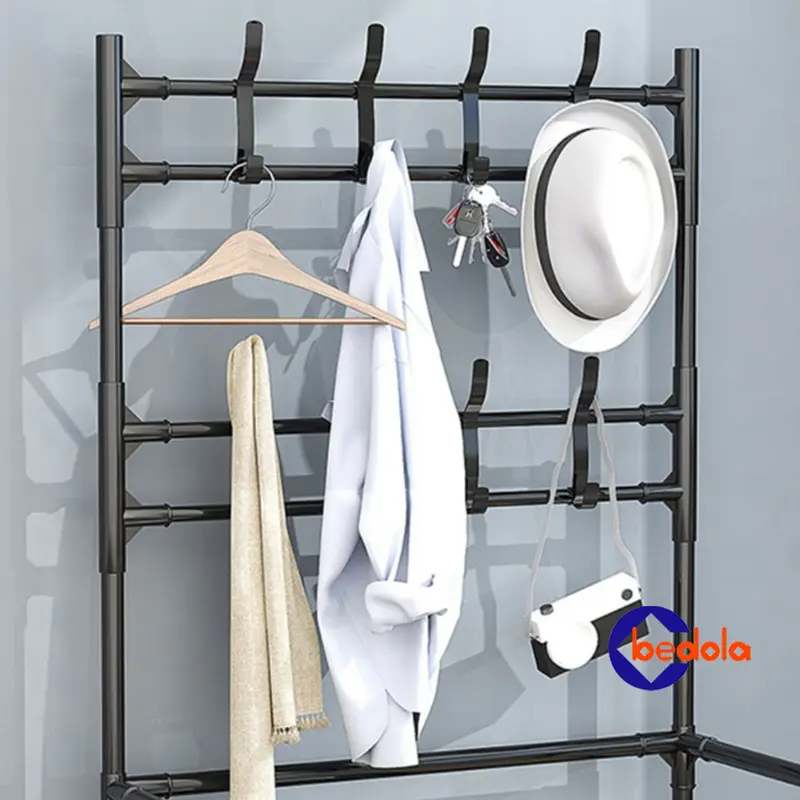 Bedola stand hanger rak sepatu rak hanger rak gantungan baju hanger topi tas 5