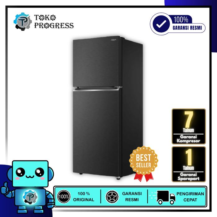 Gambar KULKAS 2 PINTU AQUA AQR-DTM245CBP TURBO COOLING LOW WATT dari tokoprogress Kab. Bogor Tokopedia