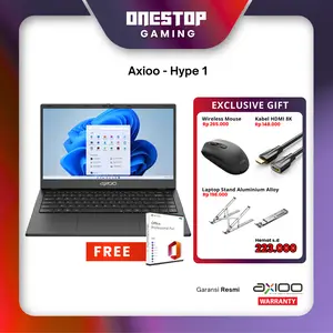Laptop Axioo Hype 1 Intel Celeron N4020 RAM 4GB - 8GB SSD 128GB 14" HD Windows 11 Resmi