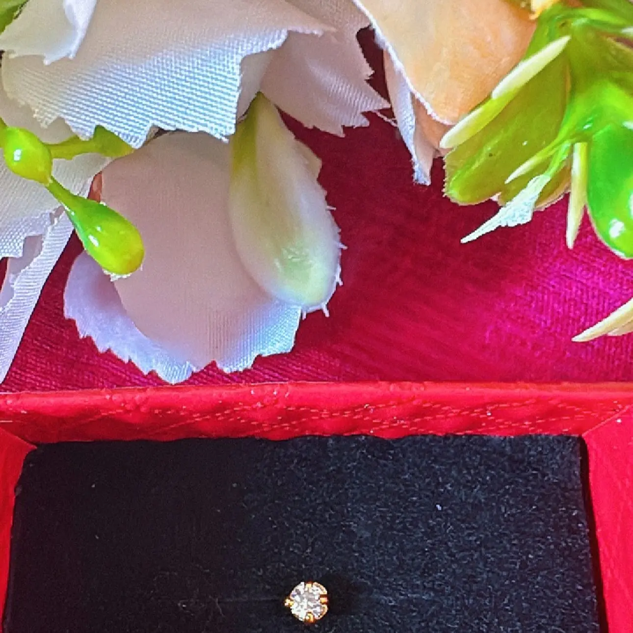 Impon white stone Nose Pin(mukutthi)premium quality