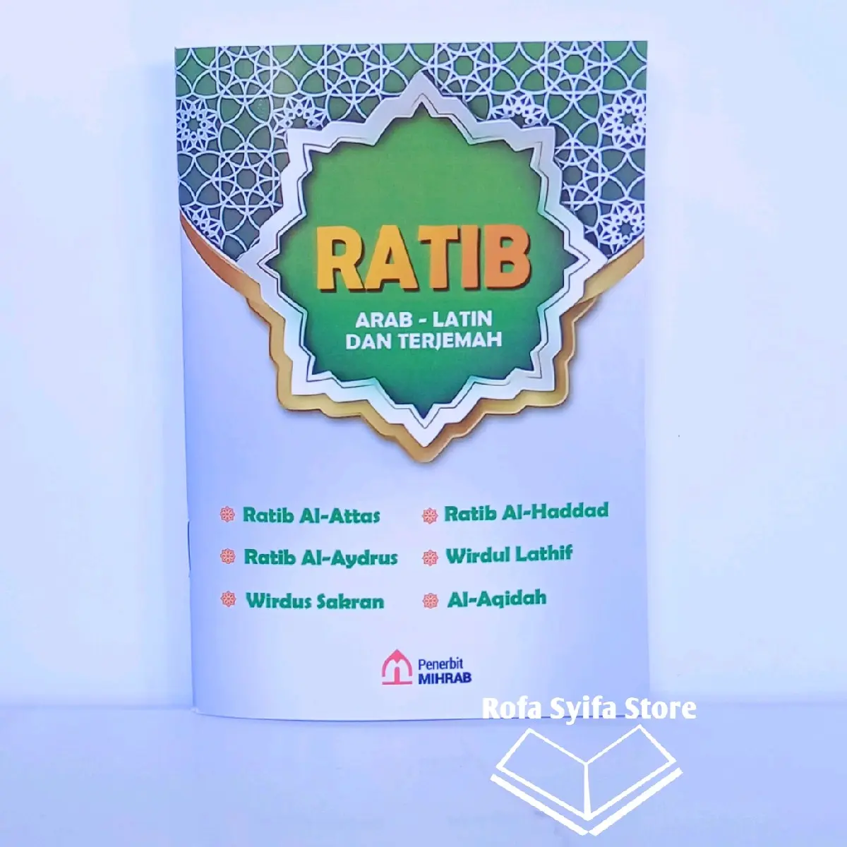 buku kitab kumpulan Ratib ( al.attas/ al Haddad/al aydrus ) Arab Latin dan Terjemah Ukuran Saku A6. di sertai wirdul Lathif,wirid sakran Al aqidah