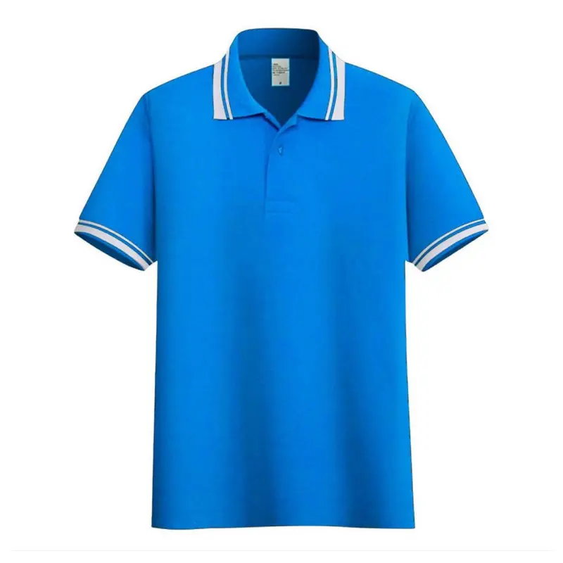 Noveli wear - Kaos polo shirt polos Navy Blue kerah stripe | kaos kerah seragam pria lengan pendek 8