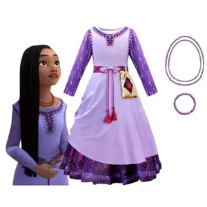 KOSTUM WISH ASHA Encanto Dress Cosplay Anak Import Set Aksesoris