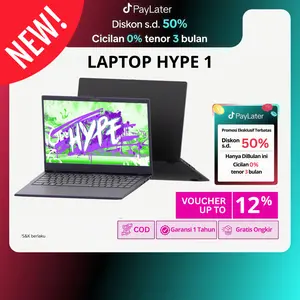 HappyGSR Laptop Hype 1 | RAM 8GB | SSD 128GB | Intel N4020 | LAYAR LCD 14"in WINDOWS 11