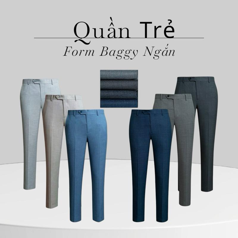 Mẫu Quần Nam Trẻ Baggy Nam Vân Xước Cao Cấp