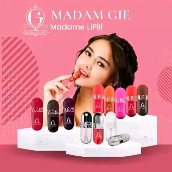 Madam Gie lip pill-lip tint madam Gie-lipill based oil-lip tint waterproof Lipstick Bibir Lipstik Gloss 2