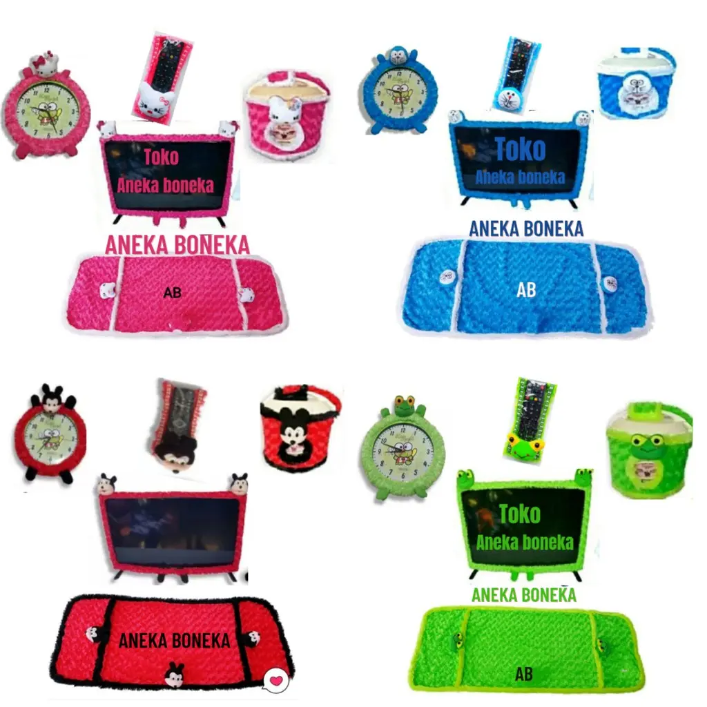 BANDO SET/HOME SET KARAKTER 5 IN 1+BANDO TV+BANDO JAM+SARUNG REMOT+SARUNG MAGICOM+SARUNG KULKAS