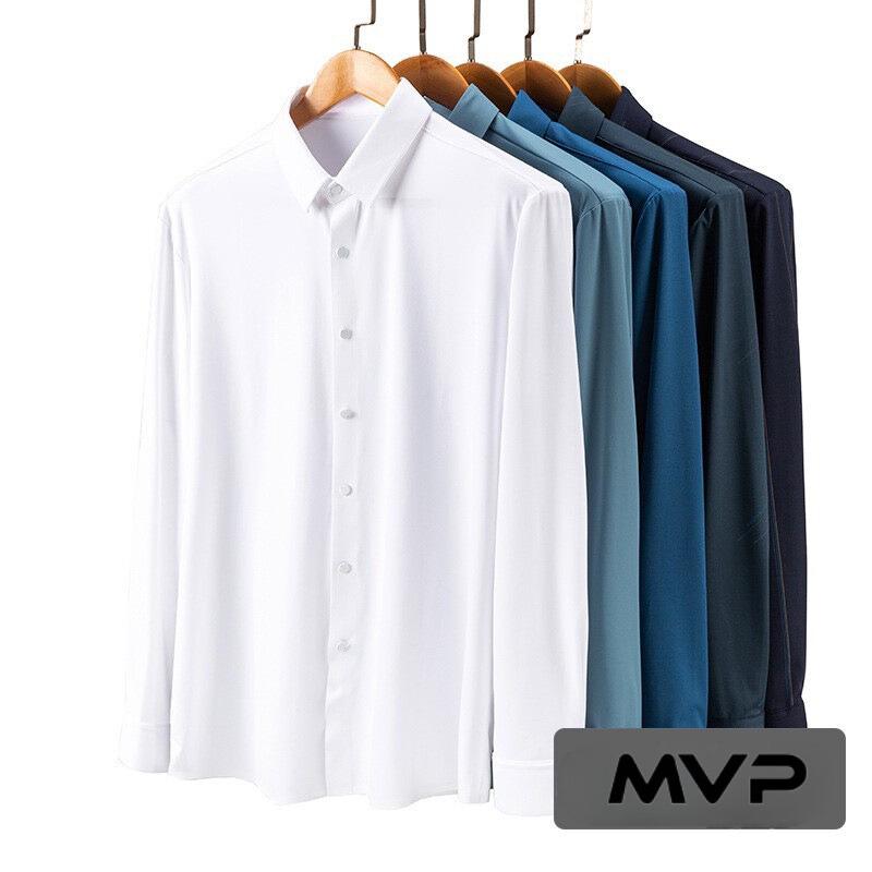  Combo 3 Áo sơ mi nam from rộng trung niên chất vải lụa giản nhẹ thoát mát thương hiệu MVP xuất xứ Việt Nam chất liệu cotton lụa 70% cotton 30% poly màu sắc đa dạng 