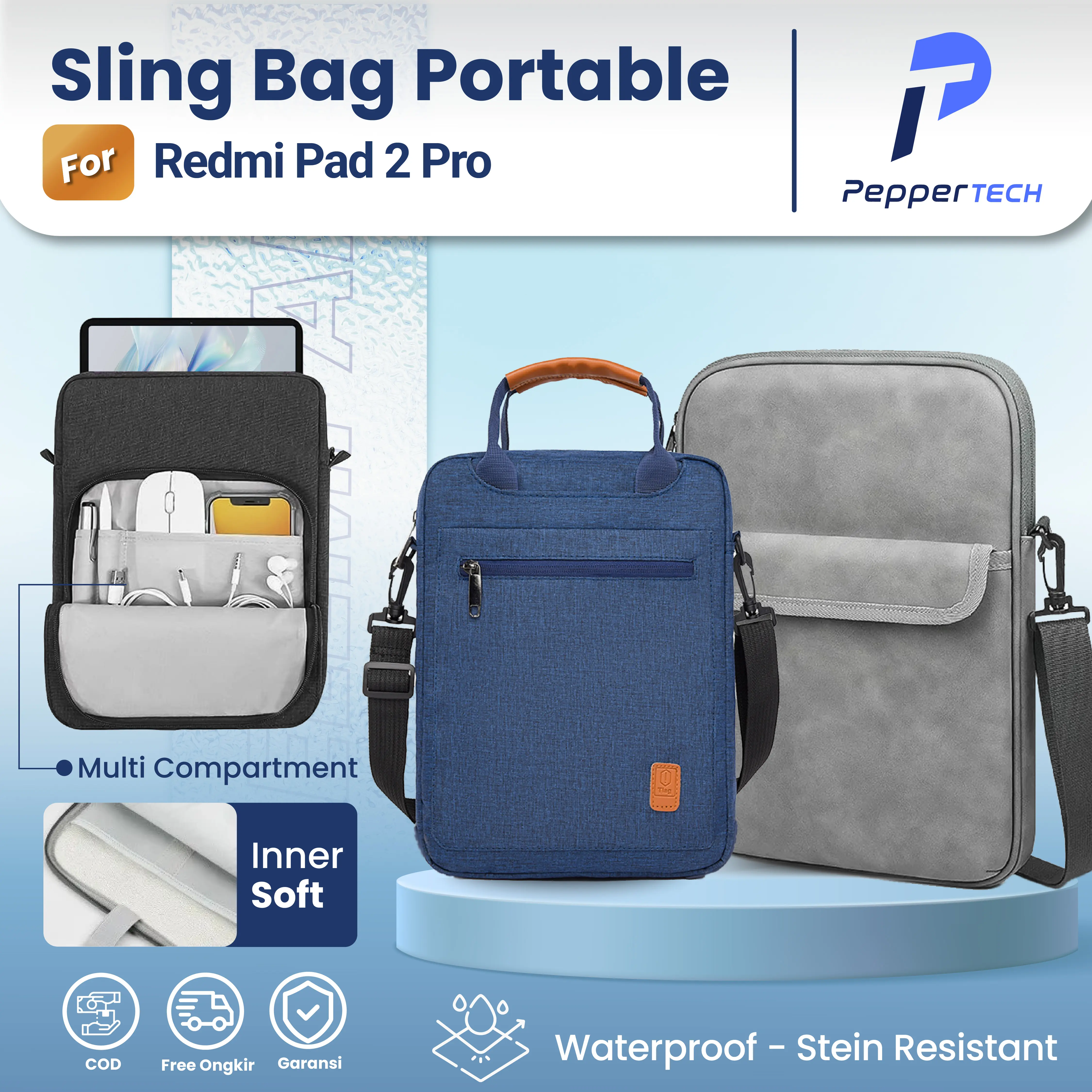Tablet Sleeve For XIAOMI Redmi Pad 2 Pro 2025 12.1 Inch Case Pouch Hanging Bag for Tablet proteksi lebih dan portable