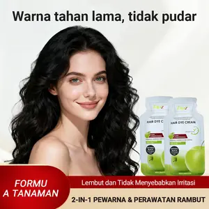 Fajazz Pewarna Rambut Bubble 2-in-1 Hitam/Coklat 5 Bungkus x 30ml dengan Ekstrak Tanaman Nutrisi & Perlindungan Rambut